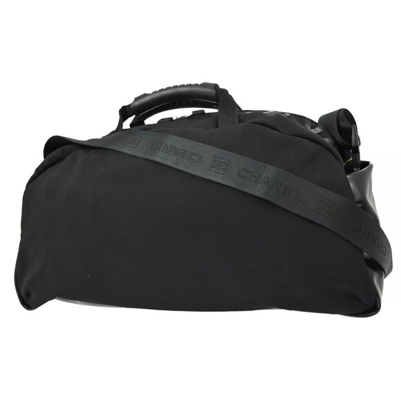 Chanel Black Nylon Sport Line 2way Gym Handbag - Picture 2 of 12